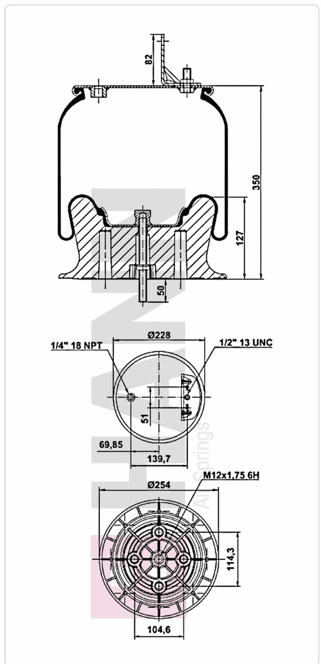 HANN H01.8829.CP air spring