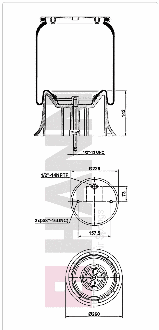 HANN H01.8852.CP air spring